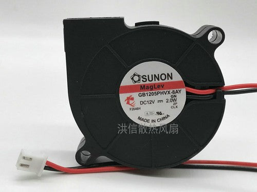 1 PCS SUNON Fan GB1205PHVX-8AY GN DC 12V 2.0W 5cm 5015 2 Pin cooling fan