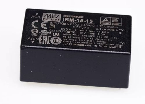 Mean Well IRM-15 switching power supply 3.3V5V9V12V24V pin type 15W AC-DC module