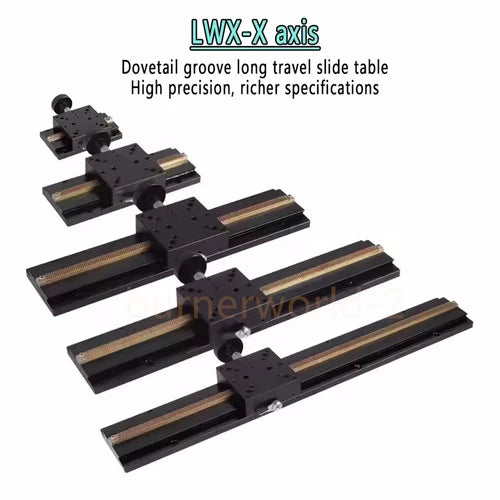 X/Z/XZ Axis Manual Dovetail Groove Slide Table Linear Stage Platform Long Stroke