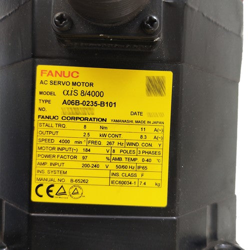 For FANUC A06B-0235-B101  servo motor Free Shipping