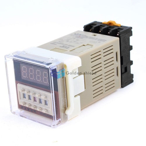 DH48S-2Z 8Pins DPDT Programmable Timer Time Relay AC 24V 0.01s-99H99MKd