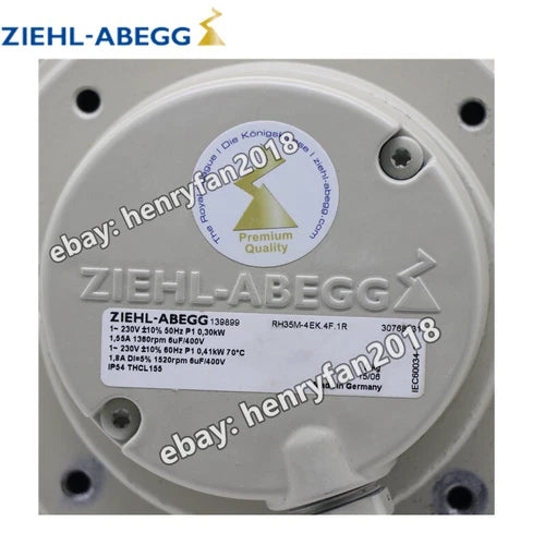 1Pcs Ziehl-abegg RH35M-4EK.4F.1R Centrifugal Fan 230VAC 0.41KW 1.55A Cooling Fan