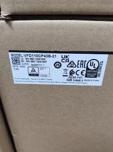1PC  DELTA VFD110CP43B-21 VFD Inverter Frequency converter Free delivery