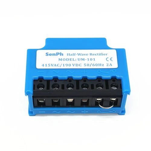 half-wave rectifier module- UM-101 input: 0~415VAC output: 0~190VDC 50/60Hz 2A
