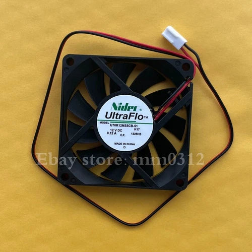 1PC 12V 7CM silent cooling fan   U70R12MS5CB-51