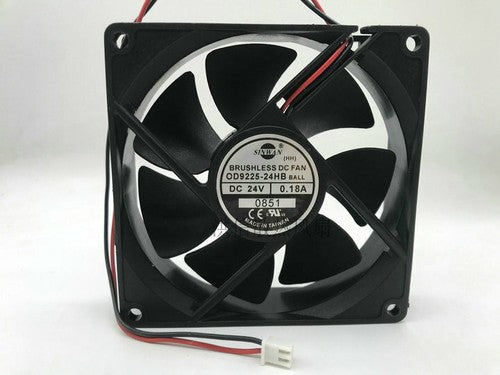 1 PCS SINWAN Fan OD9225-24HB 9CM 9225 24V 0.18A inverter cooling fan 2 Pin
