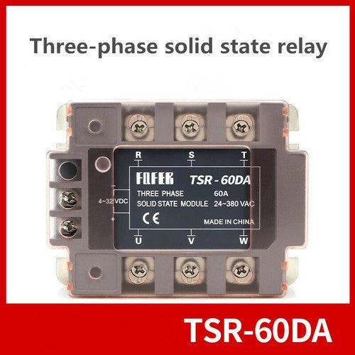 Three-phase solid state relay 60A TSR-60DA DC control AC 4-32VDC 24-380VAC
