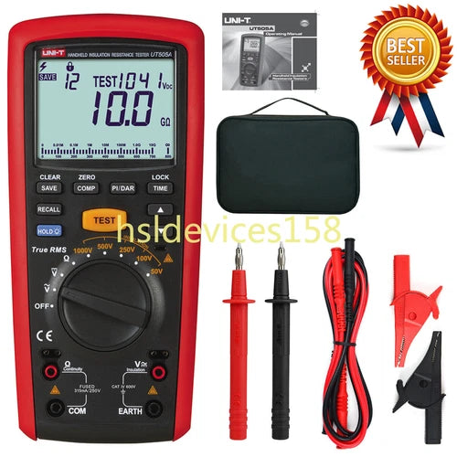 1PC  Handheld True RMS Megger Insulation Resistance Tester MultKd  UT505A 1000V