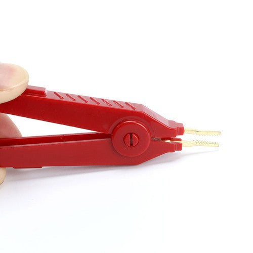 3PCS/sets Alligator Clip 90mm Kelvin Copper Gold Plate Clip Grey+Black+Red