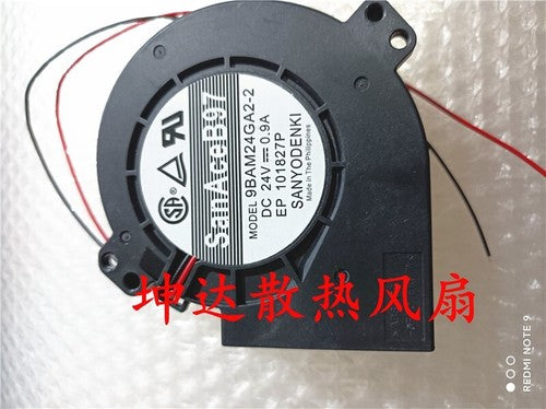 1 PCS Sanyo Fan 9BAM24GA2-2 DC 24V 0.9A 97*95*33MM 2-wire Cooling fan