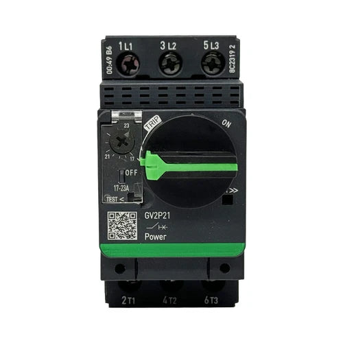 GV2P21 3P 17-23A thermal magnetic with rotary knob Motor circuit breaker Deca