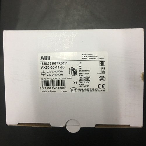 one  ABB AX50-30-11-80 220V AC contactor Free ship