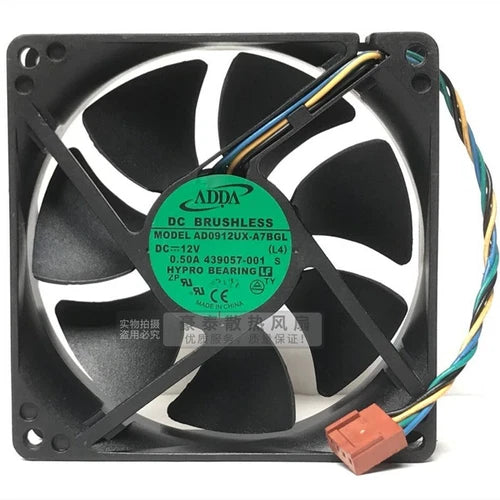 1PC For Fan 92*92*25mm 12V 0.50A 4pin 4 wire  AD0912UX-A7BGL
