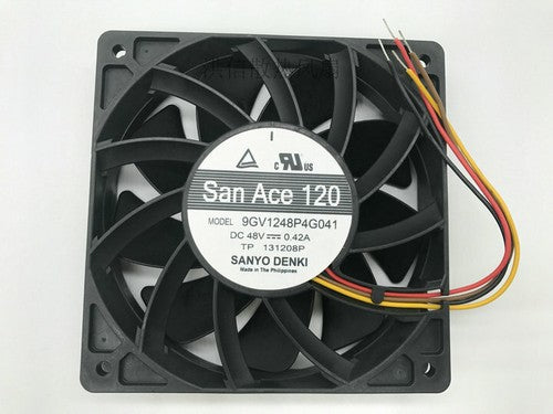 1 PCS SANYO Fan San Ace120 9GV1248P4G041 DC 48V 0.42A 12025 12cm 4 wire