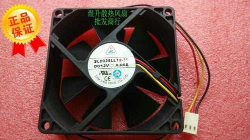 1 PCS SAM LAM Fan SL8025LL12-3P DC 12V chassis/PSU cooling fan 8025 8cm 3 Pin