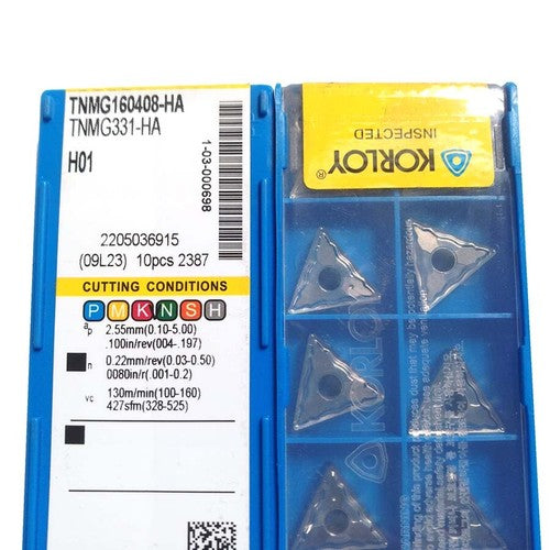 KORLOY TNMG160408-HA H01 Carbide Inserts CNC TOOL