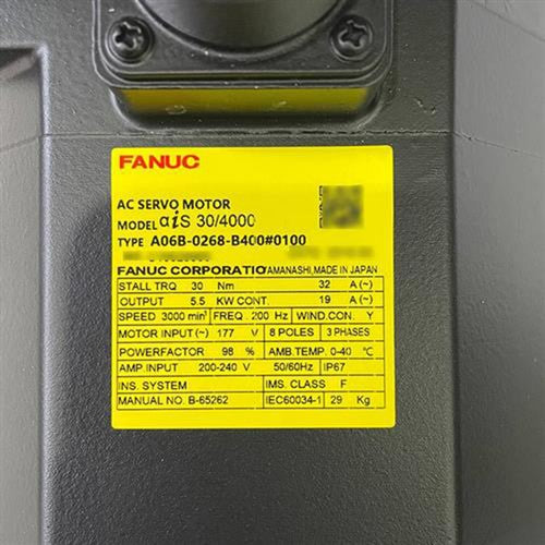 For FANUC A06B-0268-B400#0100  SERVO MOTOR Free Shipping