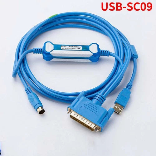 1PC PLC Programming Cable Suitable  FX/A Series PLC USB-SC09