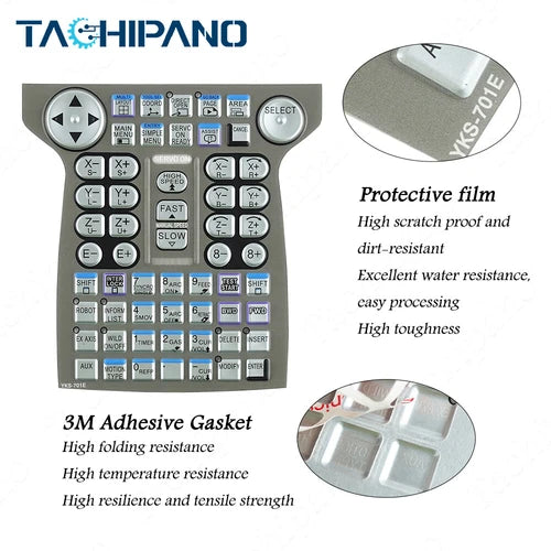 1PC for DX200 YKS-701E Teach Pendant Membrane Overlay Protective Film