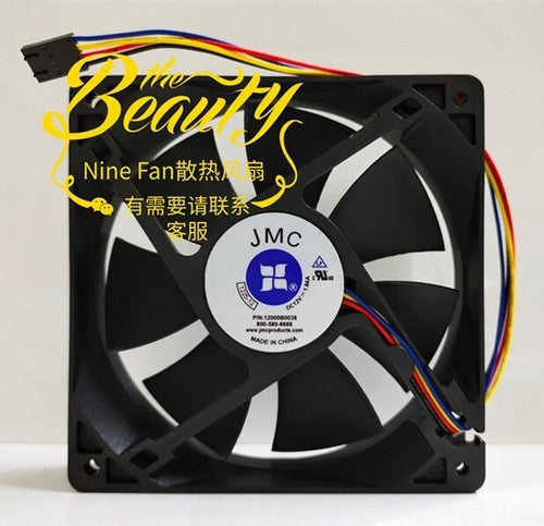 1 PCS JMC Fan 1225-12 P/N 12000B0038 DC12V 12025 12cm 4 wire Cooling fan