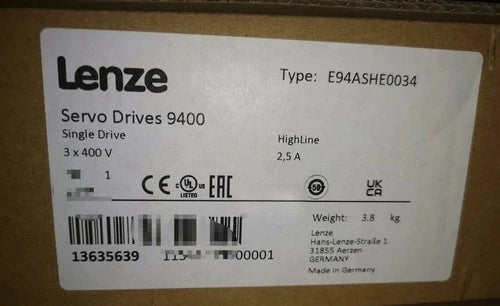 1 PC E94ASHE0034  LENZE E94ASHE0034 Servo Drive
