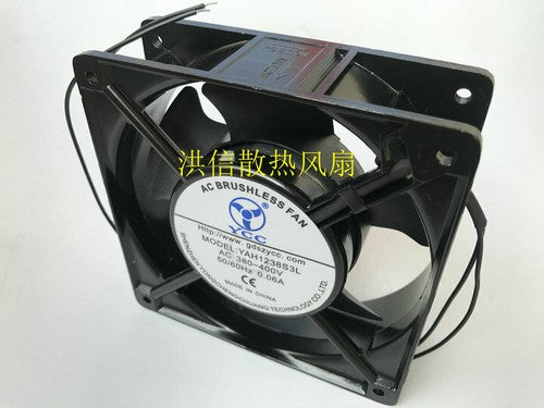 1 PCS YCC AC Fan YAH1238S3L AC380~400V 0.06A 12038 2 Wire Cooling Fan