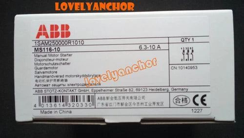 1PC Circuit Breaker Manual Motor Starter MS116-10 6.3-10A