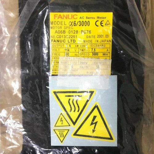 For Fanuc A06B-0128-B076  AC Servo Motor Free Shipping