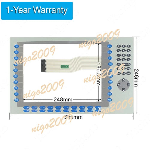 1PC for 2711P-RDB12C   Keyboard Switch Membrane Keypad