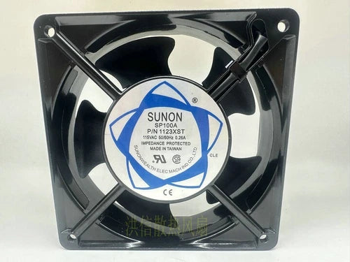 1 PCS 12CM Aluminum frame fan Fan SP100A P/N 1123XST AC 115V 0.26A 12038