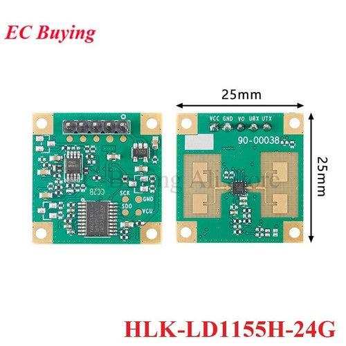 HLK 24G Microwave Radar Sensor Detection Motion Communication Module TTL Serial