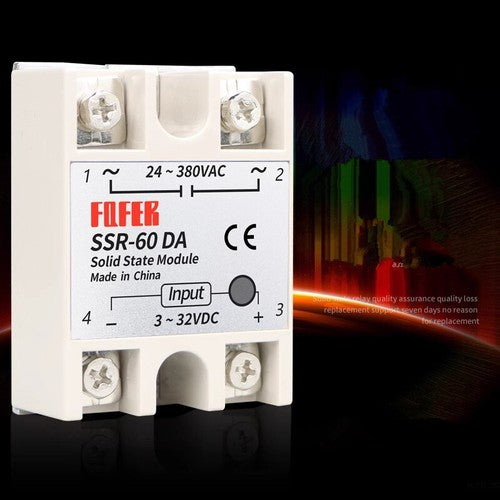 FQFER Single-phase Solid State Relay SSR-60DA 60A DC Control AC