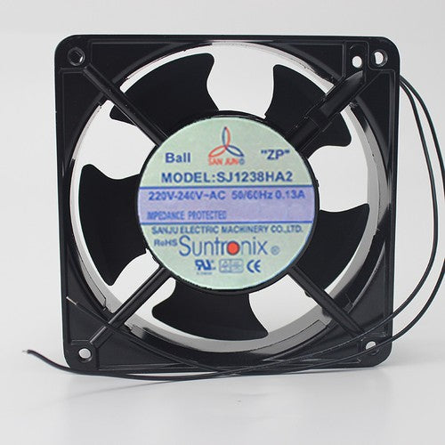 1 PCS SAN JUN Cooling Fan SJ1238HA2 220-240V-AC 1238 12cm 2 Wire metal frame
