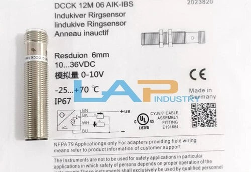 1PCS  FIT FOR analog output proximity switch DCCK 12 M 06 AIK-IBS