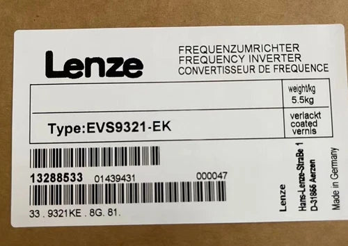 EVS9321-EK IPCS  Sealed  Lenze EVS9321-EK Frequency Inverter