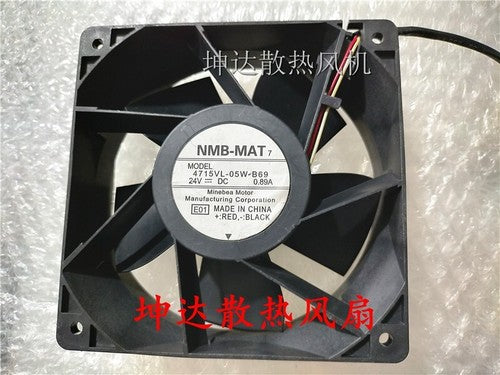 1 PCS NMB Fan 4715VL-05W-B69 DC24V 0.89A 12038 12cm 3 Wire Inverter fan