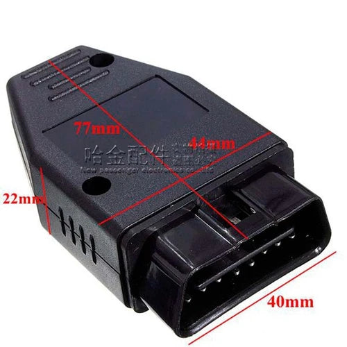 10PCS/lot  J1962 OBD2 connector OBD male with pcb board 16Pin OBD connector