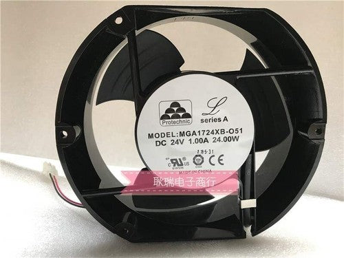 1 PCS Protechnic Fan MGA1724XB-O51 DC24V 1.0A 17251 17CM 2 WIRE cooling fan