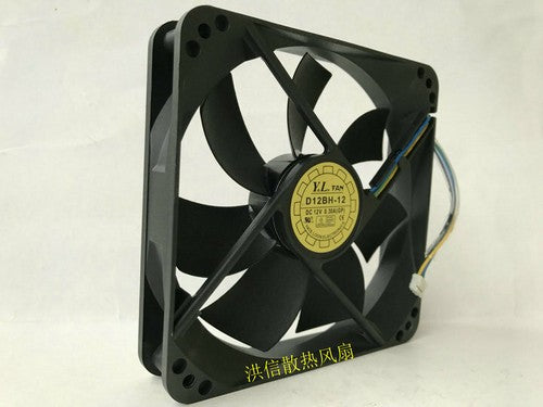 1 PCS YATE LOON Fan YaLn FAN D12BH-12 DC 12V 0.30A 4 Pin 12025 12CM