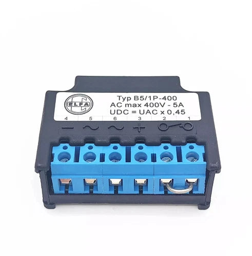 1PC Motor brake rectifier ELFA Typ B5/1P-400 AC max 400V -5A UDC=UACx0.45