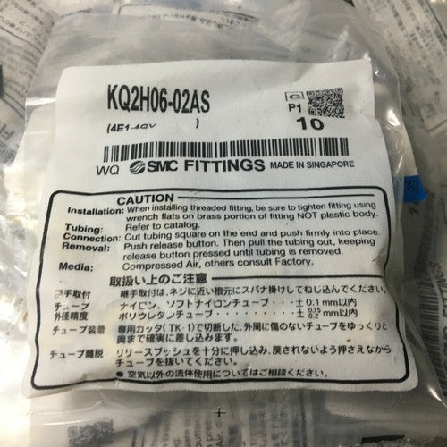 10 pcs SMC KQ2H06-02AS Trachea connector