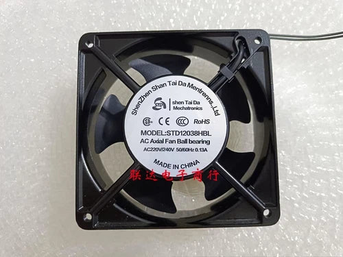 1PC   Axial Cooling Fan STD12038HBL AC220V/240V 0.13A 12CM