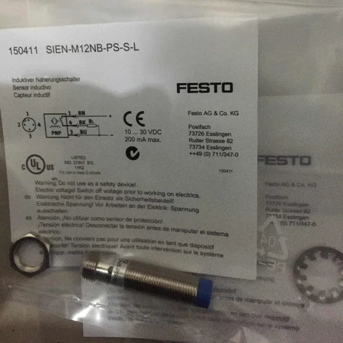 One Festo SIEN-M12NB-PS-S-L 150411 Proximity Sensor Free Shipping