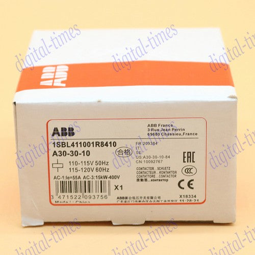 1PC  abb A30-30-10 A30-30-10 AC110V Ac contactor FAST SHIP
