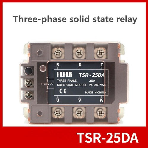 Three-phase solid state relay 25A TSR-25DA DC control AC 4-32VDC 24-380VAC