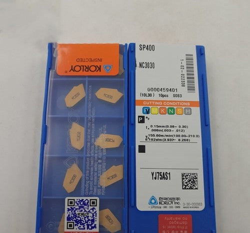 KORLOY SP400 NC3030 Carbide Inserts Grooving Blade 10Pcs/Box