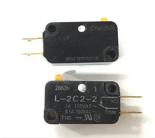 2PCS  For 1A 120VAC 2 -Pins Micro switch L-2C2-2