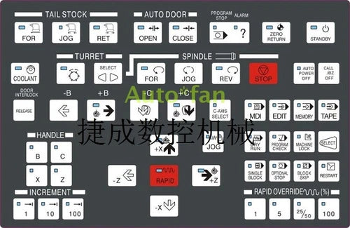 1PC For  Lathe Operating Membrane Key Film Overlay  SKT CNC