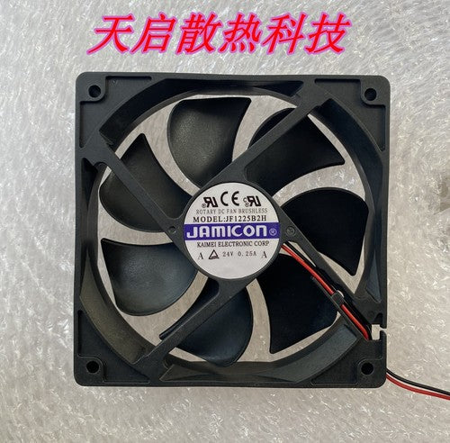 1 PCS JAMICON Fan JF1225B2H 12025 24V DC 0.25A 2 WIRE 12025 12CM Inverter fan