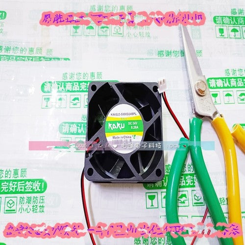 1 PCS KAKU Fan KA6025-5000D24BPL DC24V 6025 6CM 2 wire cooling fan